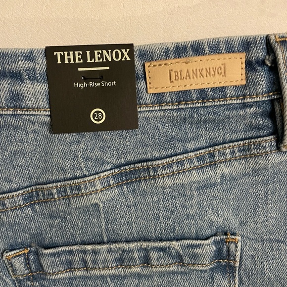 NWT The Lenox NYC Women’s Jean Shorts High Rise Distressed Size 28 Blue - Picture 3 of 11